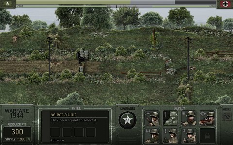 兵を送り込んで攻略を目指す攻防ゲーム Warfare 1944 Flash Game Collection